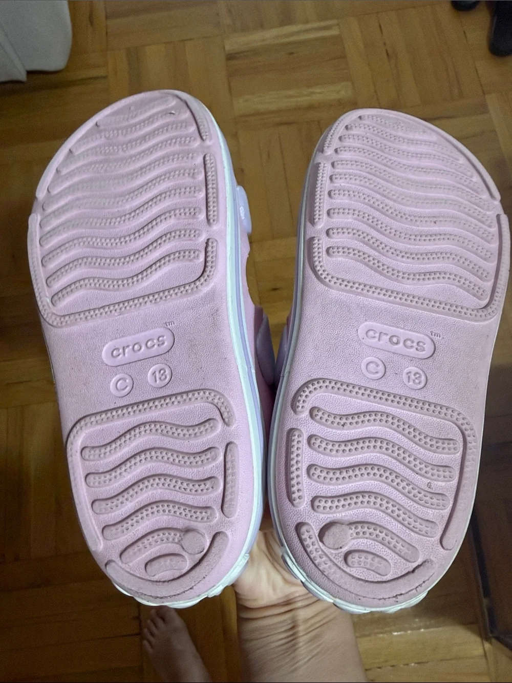 CROCS Kids ballerina/lavender Sandals with Straps